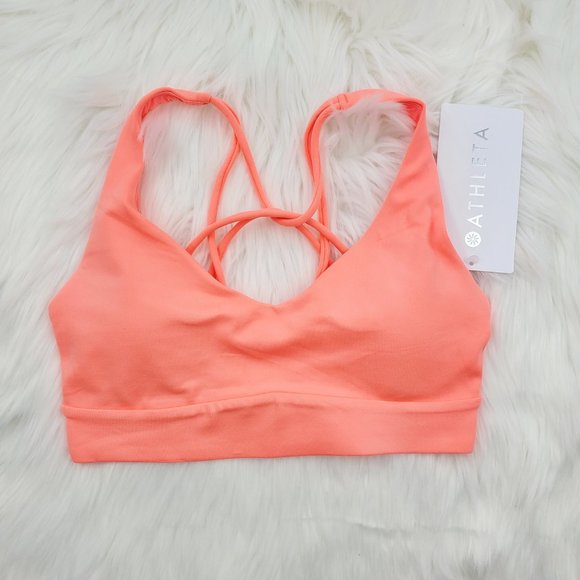 NWT Athleta Pink Solace Sports Bra - Picture 4 of 7
